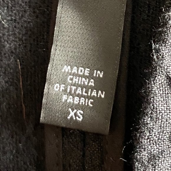 Eileen Fisher Crinkle Wool Linen Blazer Oversized Lagenlook Long Mature-XS - Picture 13 of 14